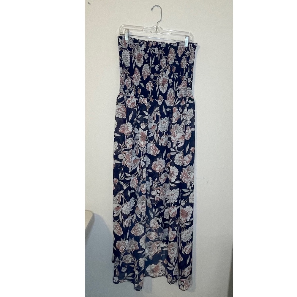Venus Smocked Floral High Low Top